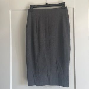 Long above knee pencil skirt